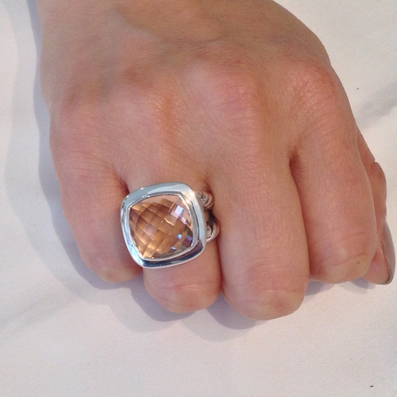 David Yurman Alibion Ring with Morganite - Picture 8 of 8
